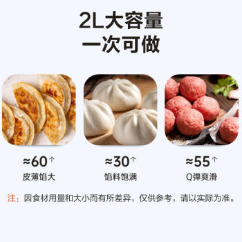 苏泊尔（SUPOR）绞肉机家用 绞馅机 碎肉机 电动多功能料理搅拌打肉饺子肉馅蒜蓉机JRJ02S-G200 商品图7