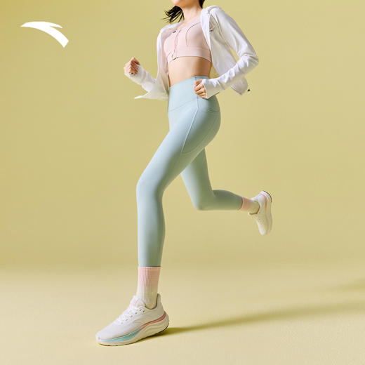 安踏轻云2丨网面轻质透气跑步鞋女夏季耐磨黑色运动鞋 122535509R 商品图3