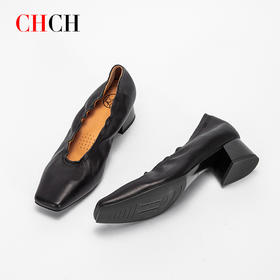 CHCH平衡鞋浅口牛皮休闲女单鞋CN2B5201