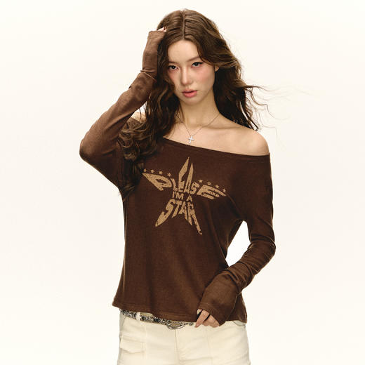 Ariseism  美式复古修身长袖t恤女2025春季新款上衣 商品图2