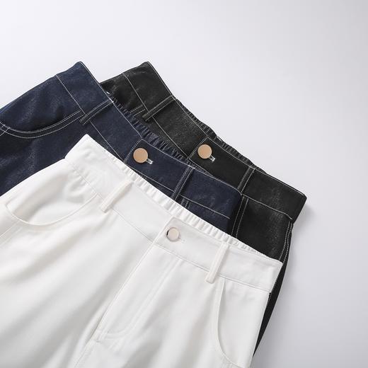 卷卷紫直筒牛仔裤，丝滑柔软不挑腿型，显瘦时尚精致 商品图5