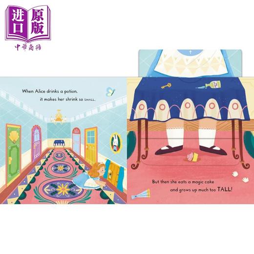 【中商原版】动手童话故事 爱丽丝梦游仙境 First Stories Alice in Wonderland new cover with QR 英文原版 儿童纸板书 绘本 商品图4
