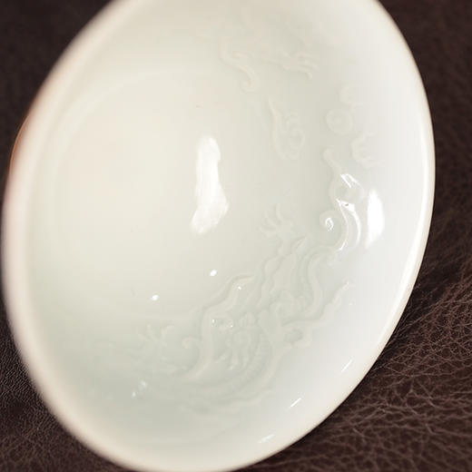 倚云煮泉 内模印 龙纹 紫金釉 压手杯 商品图1