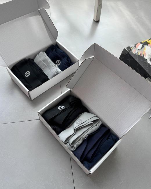 D060309 礼盒3条装男士平角内裤纯棉四角透气短裤头内裤 商品图0