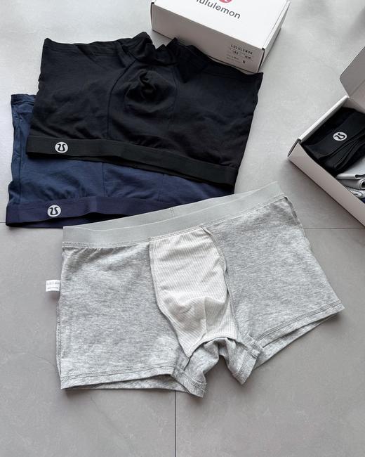 D060309 礼盒3条装男士平角内裤纯棉四角透气短裤头内裤 商品图5