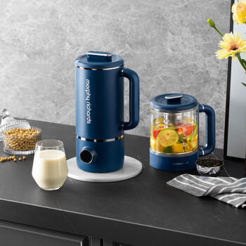 摩飞电器（Morphyrichards）豆浆机破壁机 家用2-3人全自动清洗免过滤低音降噪 多功能菜单可预约600ml搅拌机榨汁机MR8200蓝 /家用电器 /厨房小电 /破壁机 商品图3