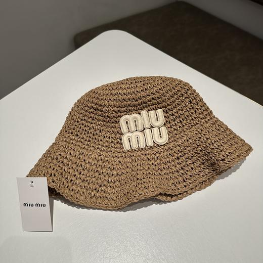 F506 m#iumiu编织镂空渔夫帽 商品图3