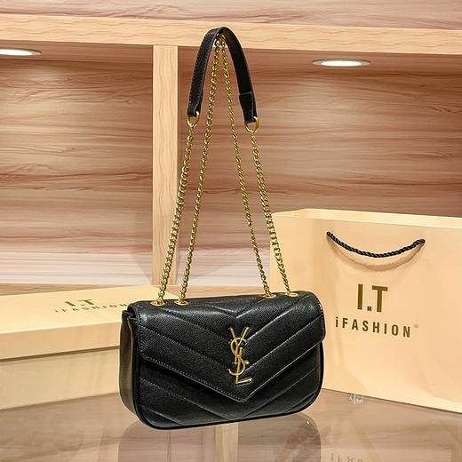 丁摩 腋下包女高级感欧美时尚小香风链条单肩斜跨小包包5ZF-621 商品图0