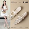 ZHR水钻透气玛丽包头拖鞋2025新款平底夏季外穿懒人优雅单鞋法式 商品缩略图2