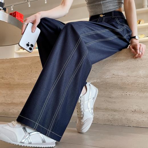 卷卷紫直筒牛仔裤，丝滑柔软不挑腿型，显瘦时尚精致 商品图9