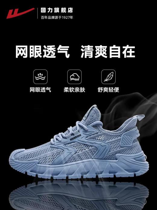 回力男鞋夏季透气网鞋2025新款男士鞋子休闲鞋软底轻便运动鞋男款 WXY-H746C 商品图0