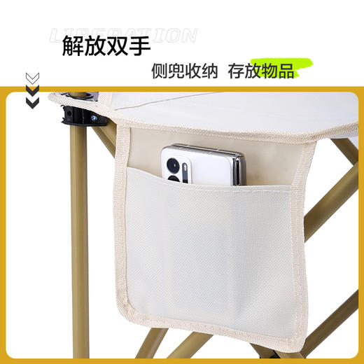户外折叠椅子钓鱼折叠椅轻便多功能折叠椅双层牛津布折叠椅有靠背 商品图3