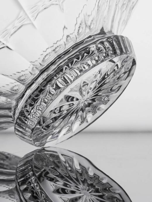 BOHEMIA捷克进口水晶玻璃果盘 家用水果盘果盆客厅创意个性干果盘波西米亚500PK小果碟18cm手刻果斗30.5cm 商品图7