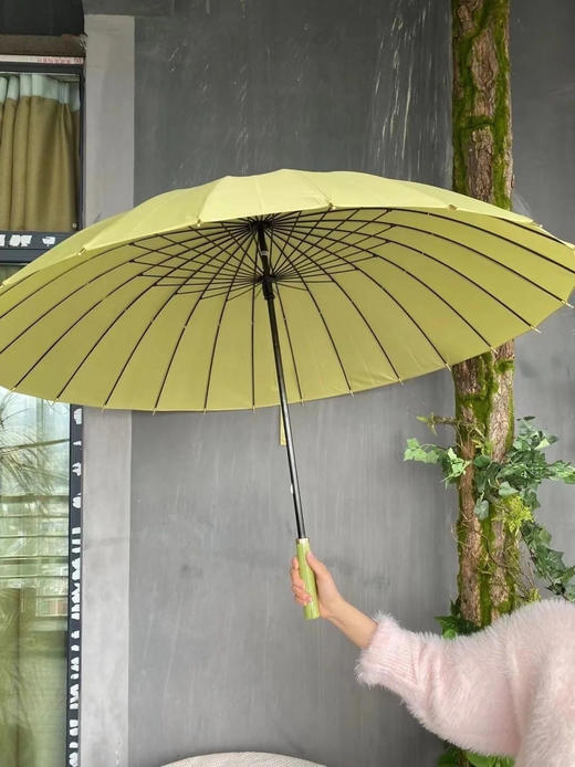 【24骨直柄防水套伞】 伞届天花板 自带防水套 以后下雨坐地铁不用套塑料袋了 出口日本品质!超大号!全家可用!!24骨加固筋骨，115cm超宽伞下直径!!台风天都不怕! 商品图6