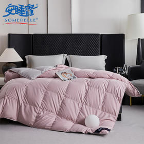 【春上新】10楼 安睡宝 逸臻西伯利亚进口双拼色95%白鹅绒夏被 吊牌价4599-5999元  活动价999-1399元