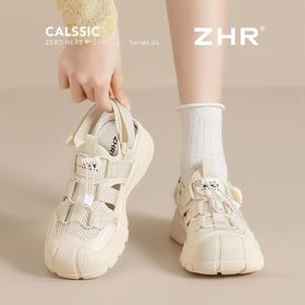 ZHR则则透气镂空溯溪鞋女2025夏季徒步丑萌鞋厚底防滑运动休闲鞋