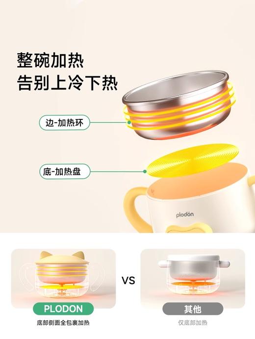 浦利顿辅食碗婴儿恒温保温碗316不锈钢保温饭盒 宝宝婴幼儿防摔儿童餐具PLD-DLY-H6 商品图1