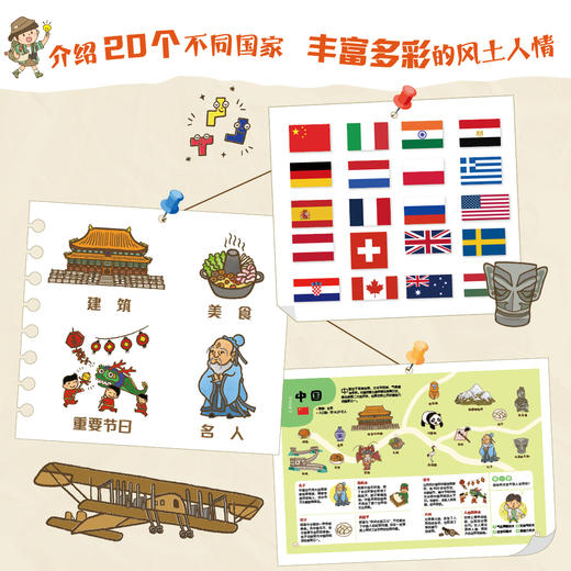 《带孩子游世界学发明》精装2册   3-6岁  介绍20个不同国家 丰富多彩的风土人情 多元文化体验 培养国际视野  小小发明也能改变世界 商品图1