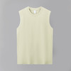 百媚生 220g纯棉无袖背心男士T恤休闲运动上衣XW640 商品缩略图7