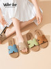 Walker Shop一字拖女2025夏季新款时尚百搭平底沙滩鞋外穿凉拖鞋Y142285-1 商品缩略图0