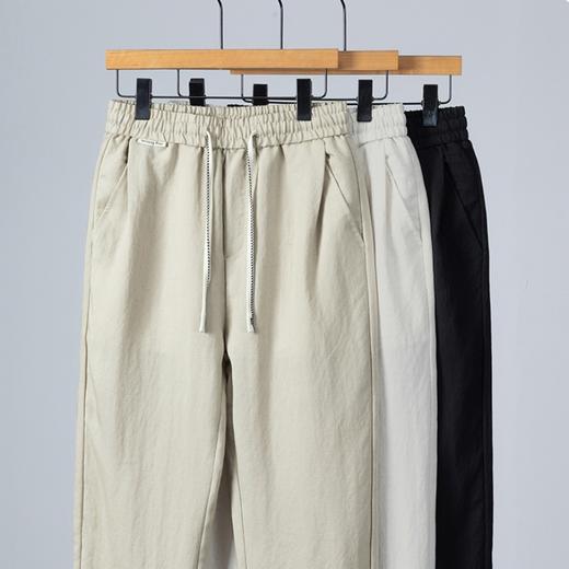 【天丝莱赛尔+亚麻 凉感宽松 穿出高级感】棉麻透气感休闲裤 商品图3