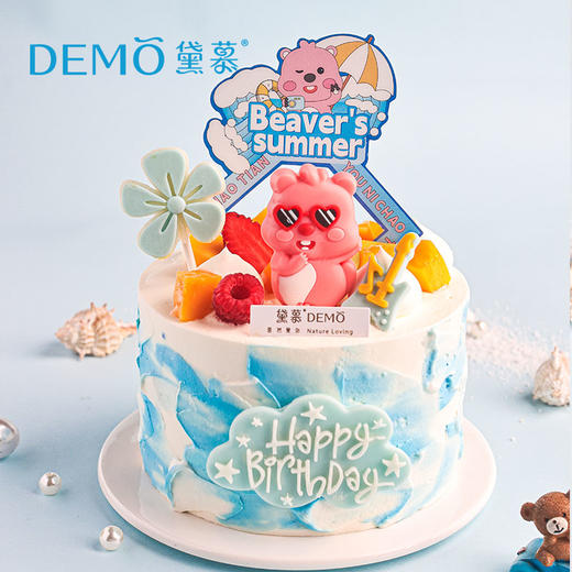 [现货]6英寸loopy的海岛假日·（海盐奥利奥）奶油蛋糕 商品图0