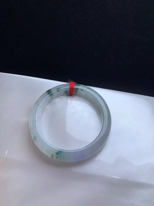 620115，52.6 淡紫飘花正圈，清新白底 飘蓝花 局部带紫底 清新干净 秀气 商品图3