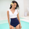 sisia2025新款泳衣女士高级感高腰显瘦性感v领绝美泡温泉分体泳衣SWT24-11A 商品缩略图9