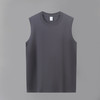 百媚生 220g纯棉无袖背心男士T恤休闲运动上衣XW640 商品缩略图9
