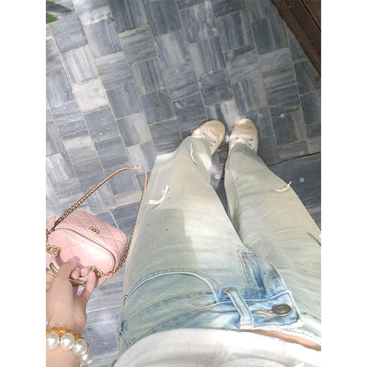 【折后再享2件88折】微信打折价！蝴蝶结烫钻牛仔裤 日常229.99/件 立减79.91 秒杀149.99/件！！ 商品图2