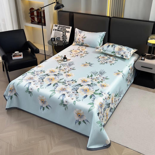 【分仓直发包邮】浪莎冰丝凉席三件套-梦南风LSLX002 商品图1