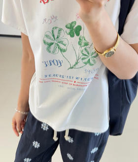 四叶草幸运短袖T恤06033