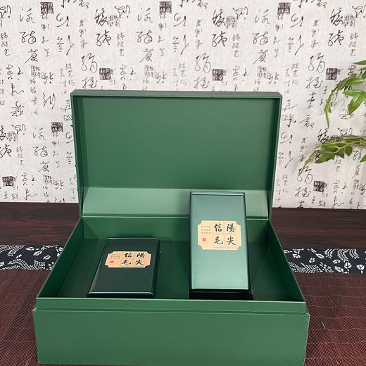 集盒【220-017方罐 毛尖专版】双罐约装半斤毛尖/42元一套/一箱12套 商品图3