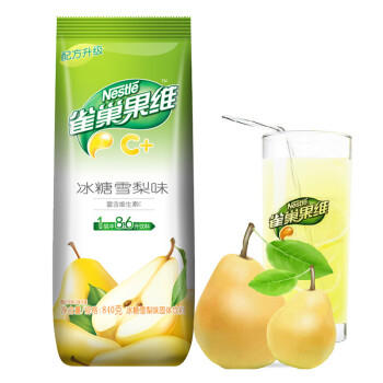雀巢（Nestle）果维C+冰糖雪梨味840g/袋 富含维C 低脂果珍冲饮果汁粉 商品图4