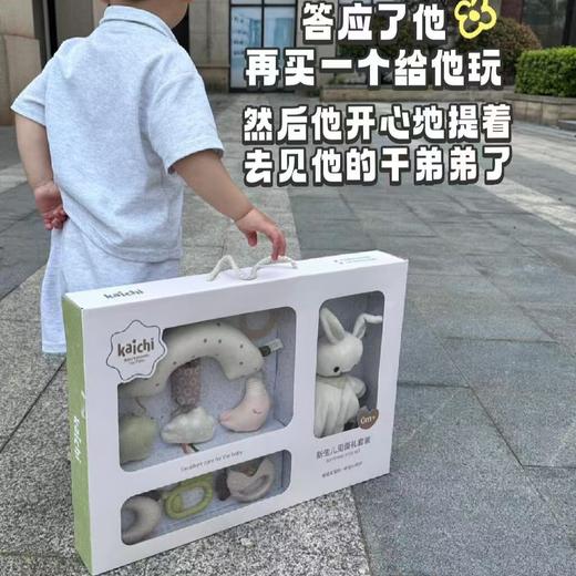 kaichi凯驰安抚玩具新生儿新生儿见面礼套装礼盒宝0-1岁婴儿童节礼物 商品图2