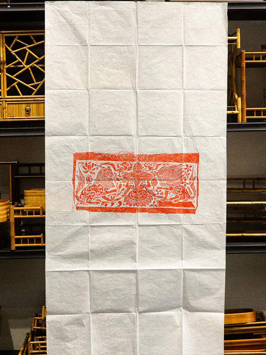 唐代双狮画像石刻原拓 商品图1