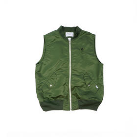 NOMA Open Back Flight Vest 女装军事风棒球领马甲外套