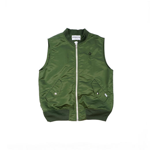 NOMA Open Back Flight Vest 女装军事风棒球领马甲外套 商品图0