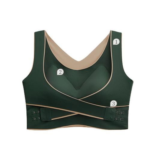 【交叉侧扣运动背心】女内搭带胸垫聚拢无钢圈内衣美背收副乳运动文胸 商品图4