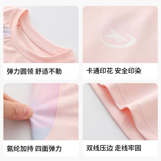 女童速干衣运动t恤洋气中大童2025新款儿童夏季轻薄款短袖上衣T 商品图3