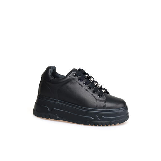 豪麟名鞋迪嘉女鞋时尚休闲鞋牛皮革DJJGA52WX001黑色 商品图0