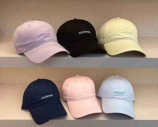 原单，lulu字母刺绣软顶棒球帽 商品图0