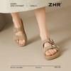 ZHR则则反绒牛皮勃肯拖鞋女外穿夏季百搭半拖勃肯鞋女沙滩凉拖鞋 商品缩略图4
