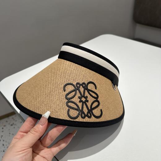 F513夏季新款编织爆款遮阳帽空顶帽 商品图3