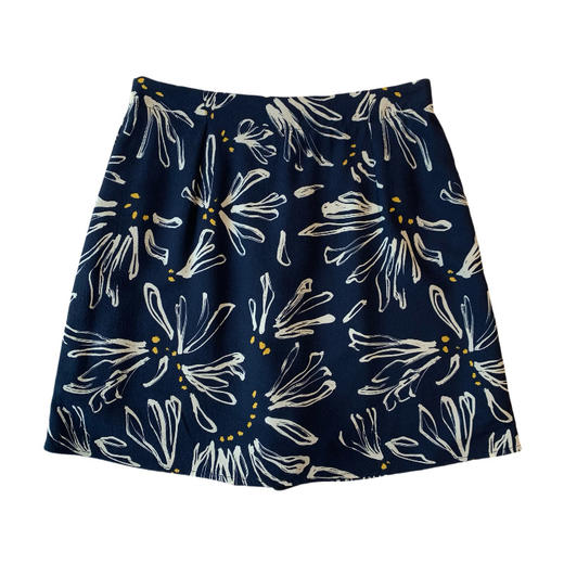 水墨之韵 ！2025双皱面料轻盈透气细腻亲肤直筒裙裤版印花短裙夏！ 商品图4