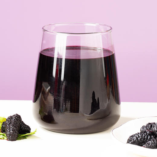 凝时紫露（速冻桑葚果茸） 桑葚汁 鲜果急冻锁鲜+物理压榨 自然香甜 500g*4瓶 商品图9