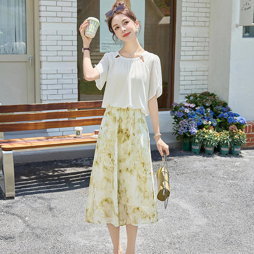 假两件碎花连衣裙，法式时尚洋气裙子HR-X6229 商品图4