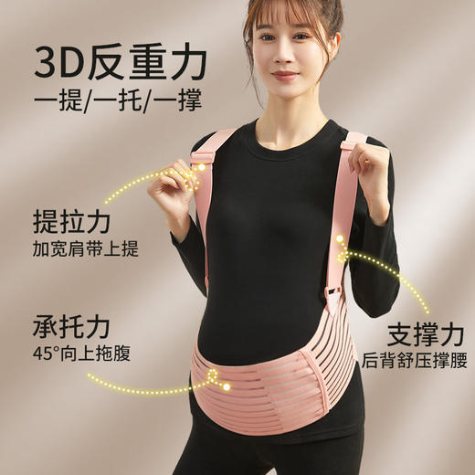 【孕味秒杀专属】新款孕妇专用大码护腰背带挎肩式孕中晚期透气四季通用孕妇托腹带。 【孕妇多功能托腹带】 商品图2
