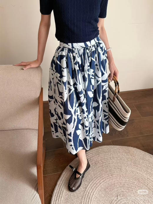 zhi禾 25SS 新品元单系列 | 植物印染全 棉半身裙 商品图0