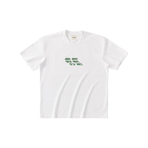 吃茶去chichaqu2025全棉圆领短袖T恤男女宽松印花是啊好啊行吧 商品图4